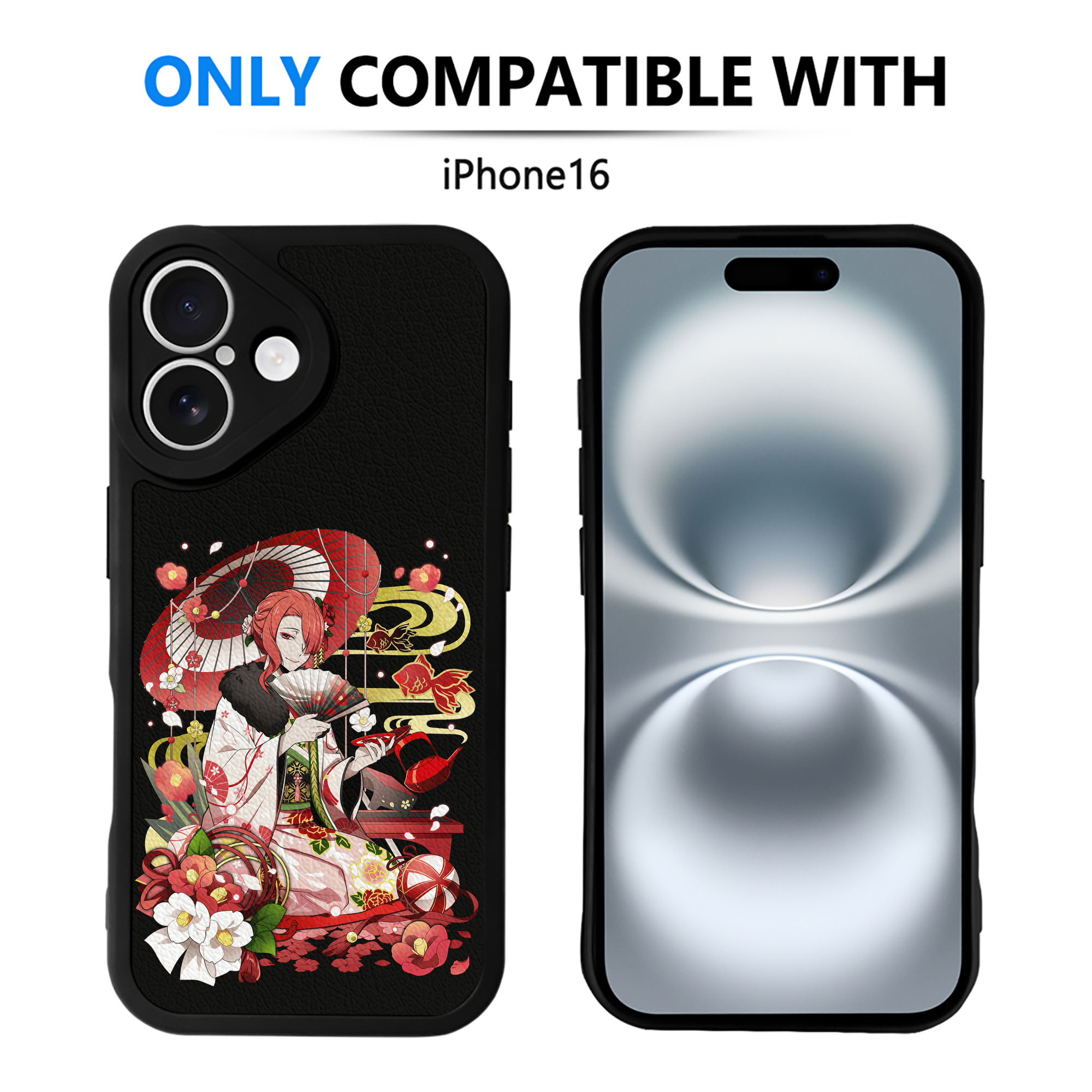（画像用） 文豪ストレイドッグス Bungo Stray Dogs 【iPhone 16シリーズ対応】シリコンスマホケース（レザー調） 材質：シリコン